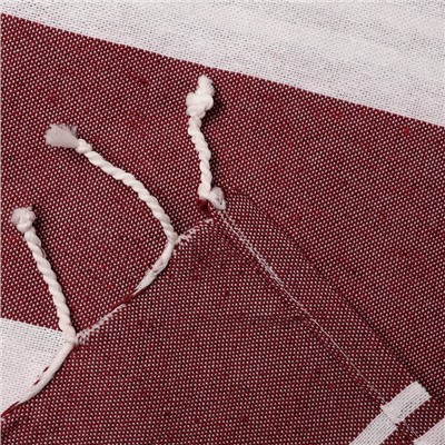 Полотенце - пештемаль пляжное LoveLife Resort, 75×170 см, бордовое