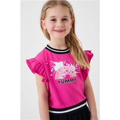 Джемпер трикотажный для девочек (футболка) PLAYTODAY, 1240330