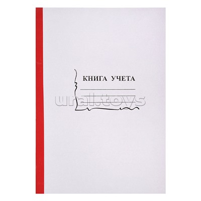 Книга учета бухгалтерская A4, 96 л пустографка, офсет 55-60 г/м², 90% белизна, обложка из немелованного картона 220 г/м² + корешок б/в /13940