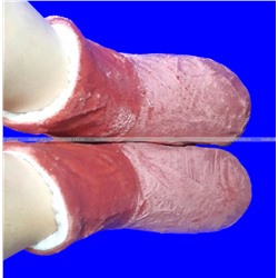 6 ПАР - Носки-САПОЖКИ женские с мехом ОДНОТОННЫЕ ВЫСОКИЕ