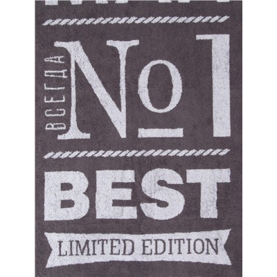 Полотенце махровое Этель Super man, 70×130 см, 100% хлопок, 420 г/м², серое