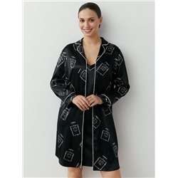 Omsa Рубашка OmD 0412D LOVE Рубашка пижамная удлиненная принт. жен, PL