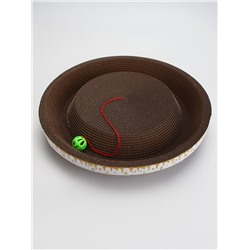 Когтеточка-лежанка «Пижон» из гофрокартона с кошачьей мятой «Пчелка», 45×9 см