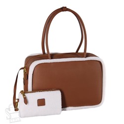 Сумка женская кожаная 6006-1VG brown Vitelli Grassi