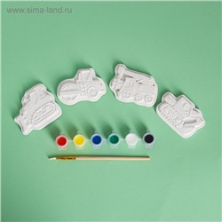 Набор магнитов под роспись «Техника», 4 шт.