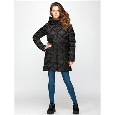 VM190121 черн Пуховик женский (40-48)