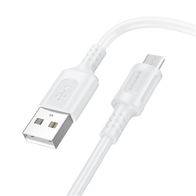 Кабель USB - micro USB Borofone BX111 Feliz 12W 100см 2,4A  (white)