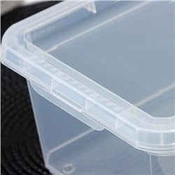 Контейнер для хранения Palm, 2 л, 19×15.3×9.8 см, с крышкой, прозрачный