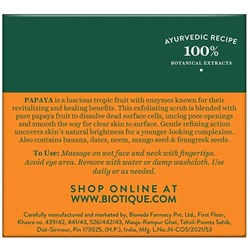 Biotique Papaya Revitalizing Tan Removal Scrub / Биотик Папайя Разглаживающий И Восстанавливающий Скраб 50 г