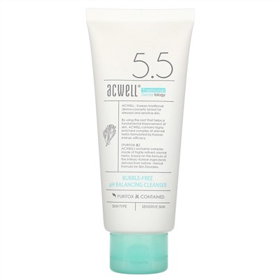Acwell, 5.5 Bubble-Free pH Balancing Cleanser, 150 ml
