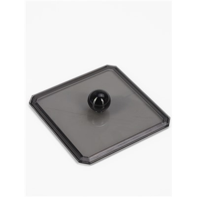 УЦЕНКА Органайзер с крышкой 1секц Black Secret 9.5×9.5×7 см чёрн пакет вклад QF