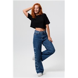 Кроп топ женский оверсайз 14416/1 (Черный)