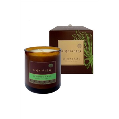 OrganicTai Ароматическая соевая свеча «Лемонграсс», 180 мл KRISTALLER, 1109279