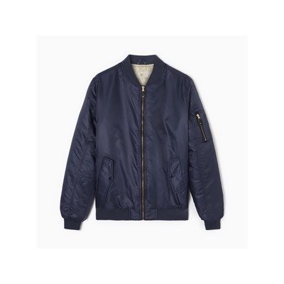 Бомбер мужской на молнии MIST, размер 52, синий