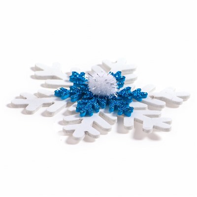 Новогодний декор «Снежинки», набор 6 шт.