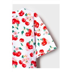 Комплект трикотажный для девочек: брюки (легинсы укороченные), фуфайка (футболка) PLAYTODAY, 1242815