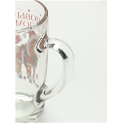 Кружка новогодняя стеклянная «С Новым годом. Пони», 300 мл