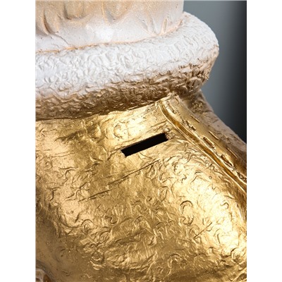 Копилка для денег «Лисичка на бревне», гипс, 45×49×23 см