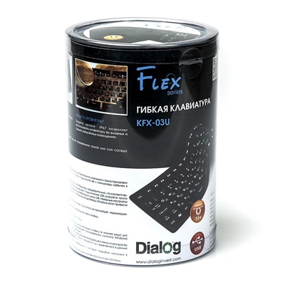 Клавиатура Dialog Flex KFX-03U мембранная USB (black)