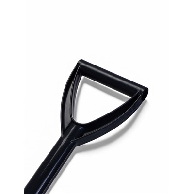 Лопата пластиковая, 70 см, автомобильная, с черенком, чёрная