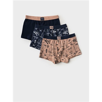 Трусы трикотажные для мальчиков - боксеры, 3 шт в комплекте