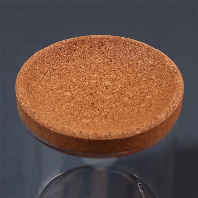 Набор органайзеров для ватных палочек и дисков, 26×11×9.5 см, прозрачный/коричневый