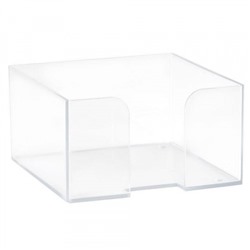 Пластбокс для бумажного блока 9х9х5 см ПЛ61 Стамм