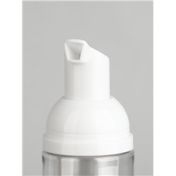 Бутылочка для хранения, с пенообразующим дозатором, 75 мл, прозрачная, белая
