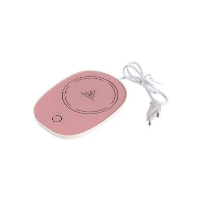 УЦЕНКА Кружка с подогревом LSK-1501, от USB, 16 Вт, розовая