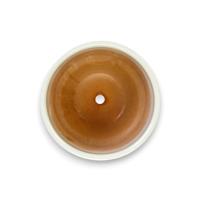 Горшок для цветов «Листья», 900 мл, d=13 см, h=12.5 см, керамический, с поддоном