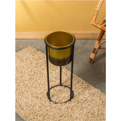 Кашпо на подставке «Арабика», 21×21×53 см, железо