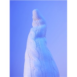 Фигура «Гном в белом» 55 см, текстиль, 1 LED, от батареек AG13×3, свечение тёплое белое