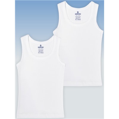 2045-01 Майка для мальчика белая (BAYKAR)