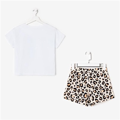 Пижама женская (футболка, шорты) KAFTAN Morning, размер 48-50