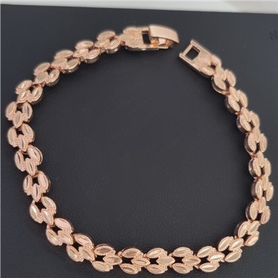 Браслет на руку ювелирной бижутерии коллекция "Дубай", покрытие позолота, арт.213.965