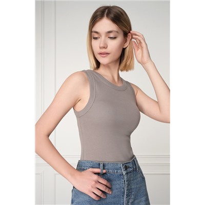 Женская майка-топ в рубчик Happyfox