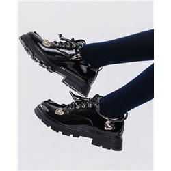 AL5202 черн Туфли закрытые для девочек (33-38)/6