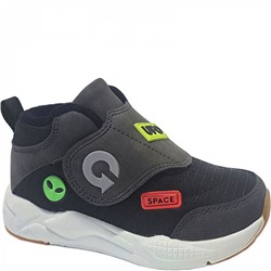 97-020G черн/сер Ботинки деми для мальчиков (22-26)/12