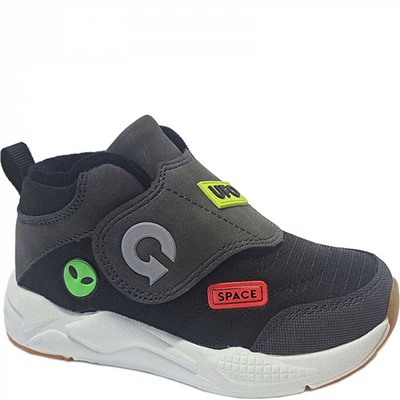 97-020G черн/сер Ботинки деми для мальчиков (22-26)/12