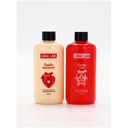 Новогодний подарочный набор косметики: гель для душа 2 шт., соль и масло для душа, URAL LAB