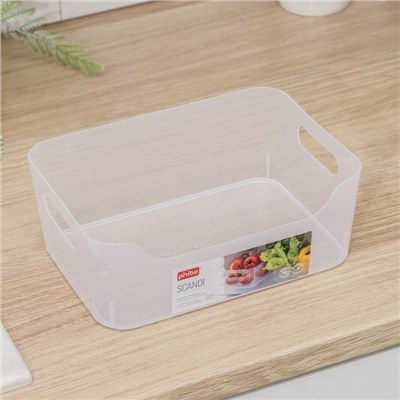 Корзина для хранения Scandi, 3,1 л, 24×17×9 см, прозрачная