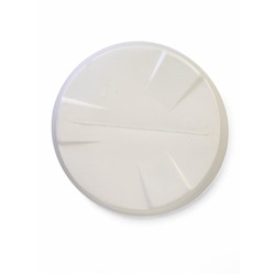 Кашпо для цветов «Дюна», 50 л, d=45 см, h=45 см, пластиковое, белое