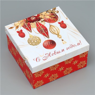 Набор подарочных коробок 6 в 1 «С Новым годом», 10×10×6 – 20×20×11 см