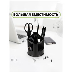 Настольная подставка Mini Desk, пластиковая, вращающаяся, черная