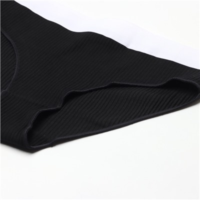 Трусы женские слипы MINAKU в рубчик, размер 40-42, чёрные