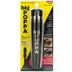 Wet n Wild, Big Poppa Mascara, Blackest Black, 0.33 fl oz (10 ml)