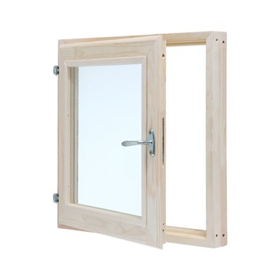 Окно деревянное, 50×50 см, двойное стекло, хвоя, Добропаровъ