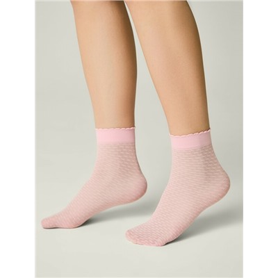 CONTE Тонкие носки с ажурным геометрическим рисунком JULIA