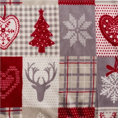 Плед «Этель» «Скандинавия», 180×200 см, корал-флис