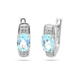 Серьги из серебра топаз, Фелиса